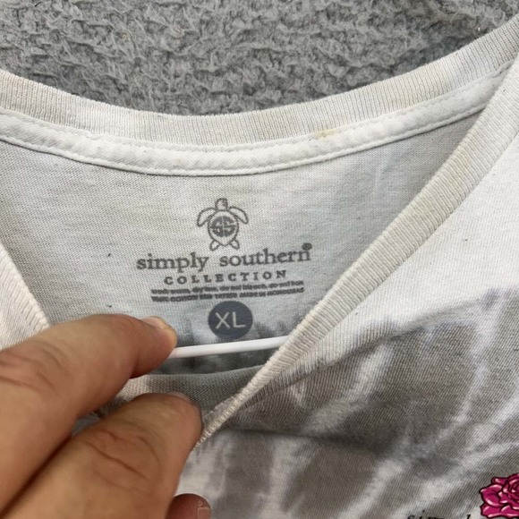 Simply Southern Volleyball T-Shirt Womens  Size Extra Large Tee Shirt Tie Die - Picture 6 of 7